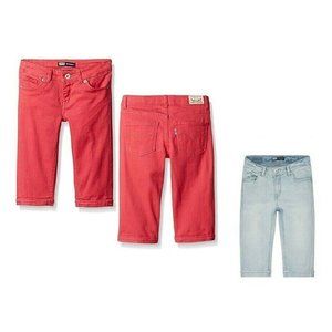 Levi's Girls Denim Skimmer Cuffed size 7 10 NEW